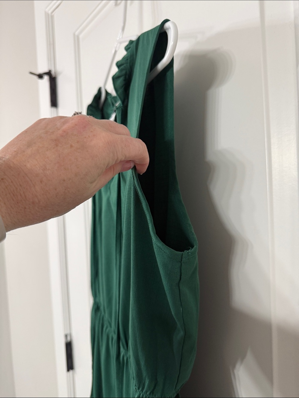 Cupshe Emerald Green Sleeveless Tiered Ruffle Dress - Picture 7 of 8